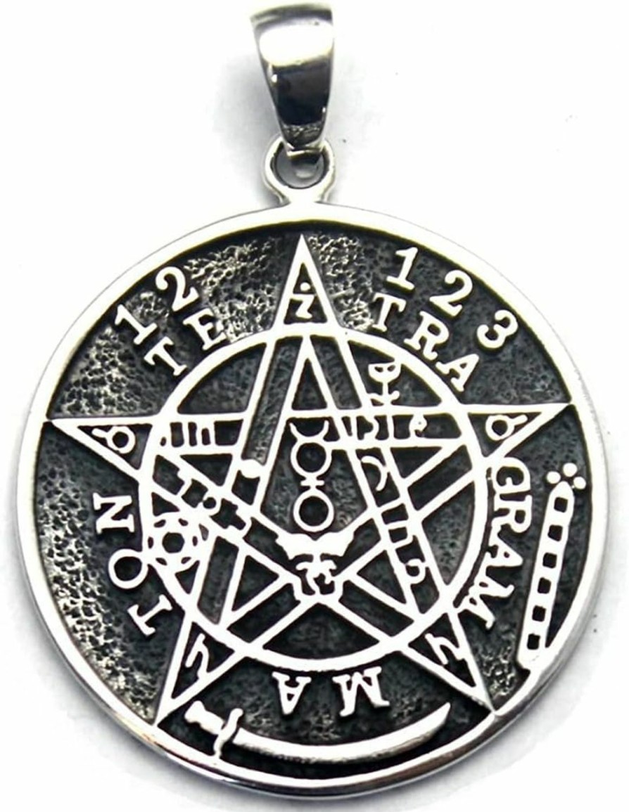 Clearance Amazon Cosumosu Sterling Silver Tetragrammaton Pentacle Star Eliphas Levi'S Pendant