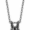 Best Jewelili Jewelili Enchanted Disney Fine Jewelry Black Rhodium Over Sterling Silver 1/4 Cttw Diamond And Onyx Maleficent Villain Pendant