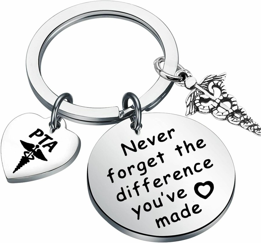 Clearance MYOSPARK Myospark Pta Physical Therapist Assistant Gift Pta Graduate Gift Never Forget The Difference You'Ve Made Keychain