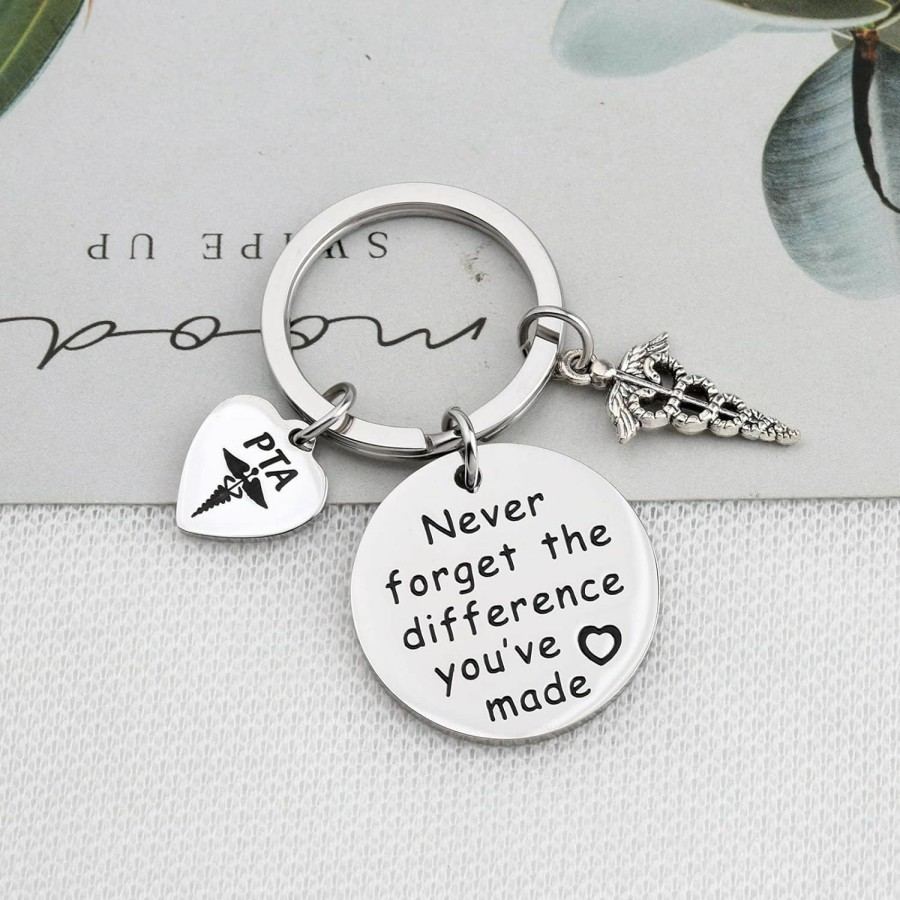 Clearance MYOSPARK Myospark Pta Physical Therapist Assistant Gift Pta Graduate Gift Never Forget The Difference You'Ve Made Keychain