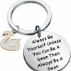 Wholesale ENSIANTH Ensianth Swan Keychain Swan Gift Always Be Yourself Swan Theme Inspirational Gift Animal Positive Jewelry