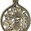 Clearance Dryad Design Bronze Skadi Norse Goddess Pendant Jewelry