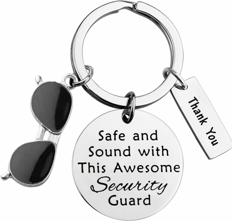 Hot Lywjyb Birdgot Lywjyb Birdgot Security Guard Gift Security Guard Thank You Gift Sunglasses Charm Gift Safe And Sound Keychain