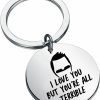 Best ENSIANTH Ensianth Bob'S Inspired Keychain I Love You But You'Re All Terrible Burgers Gift Bob Belcher Fans Gift