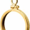 Clearance Generic Gold Filled Coin Bezel For 1/10 Eagle, 1/10 Canadian Maple Leaf, 1/10 Krugerrand Gold Coin