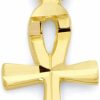 Online Generic Generic 10K Gold Ankh Pendant, Symbol Of Life Jewelry Gifts For Her, Egyptian Cross Protection Charm, Yellow, 2042-37 10K