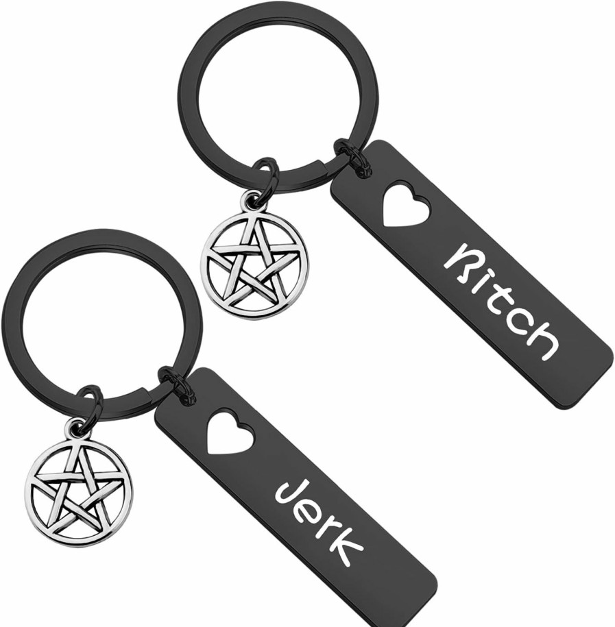 Wholesale ENSIANTH Ensianth Spn Jewelry Bitch Jerk Keychain Best Friend Keychain Couple Keychain