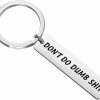 Clearance CYTING Cyting Funny Keychain Drive Safe Keychain Don'T Do Dumb Shit Funny Graduation Gift For Family Friends