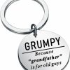 Hot TIIMG Tiimg Grumpy Keychain Grandfather Fathers Day Gift Grumpy Gifts For Grandpa Grandpa Keychain