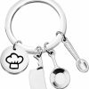 Clearance LQRI Lqri Cooking Gift Chef Charm Keychain Chef Hat Frying Pan Spoon Cooking Charms Pendant Keychain