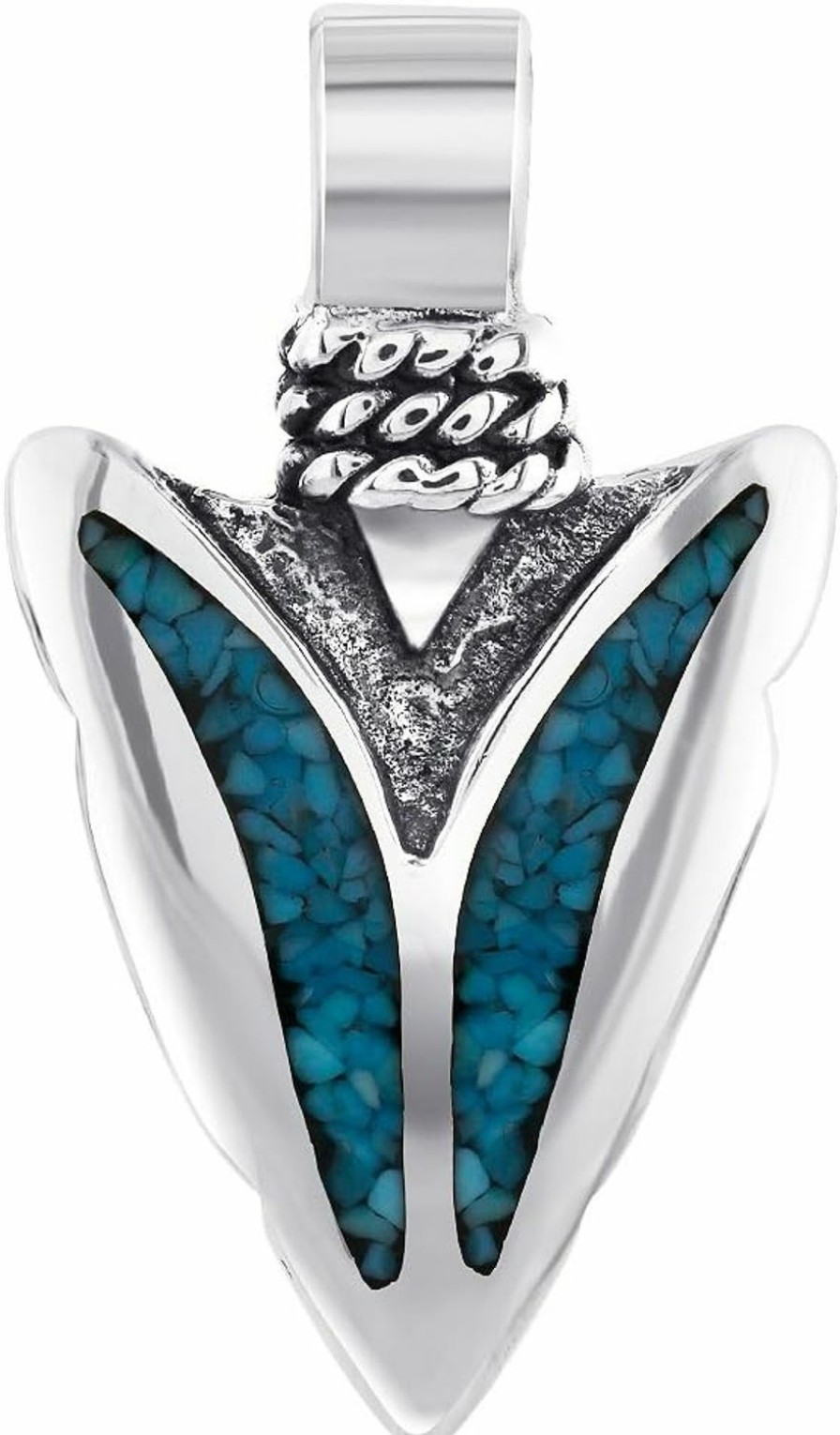 Online Gem Avenue Gem Avenue Turquoise Gemstone Southwestern Style 925 Sterling Silver Pendant For Women