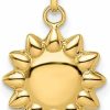 New Auriga Fine Jewelry Auriga Fine Jewelry 14K Yellow Gold Puffed Sun Pendant (L-17Mm, W-12Mm) Gift For Women