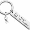 Wholesale FEELMEM Feelmem Cancer Survivor Keychain/Bracelet Gift Life Is Tough But I Am Tougher Cancer Fighter Gift