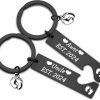 Hot FUSTMW Fustmw New Aunt And Uncle Gifts Est 2024 Keychain Set Pregnancy Announcement Gift First Time Uncle Gifts For Aunt To Be Gifts