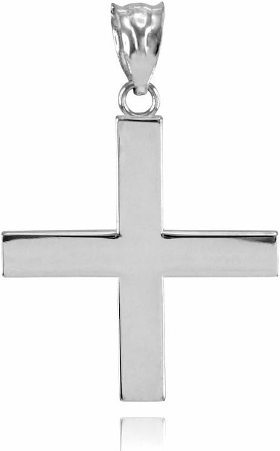 New Religious Jewelry by FDJ Solid 925 Sterling Silver Greek Cross Charm Pendant