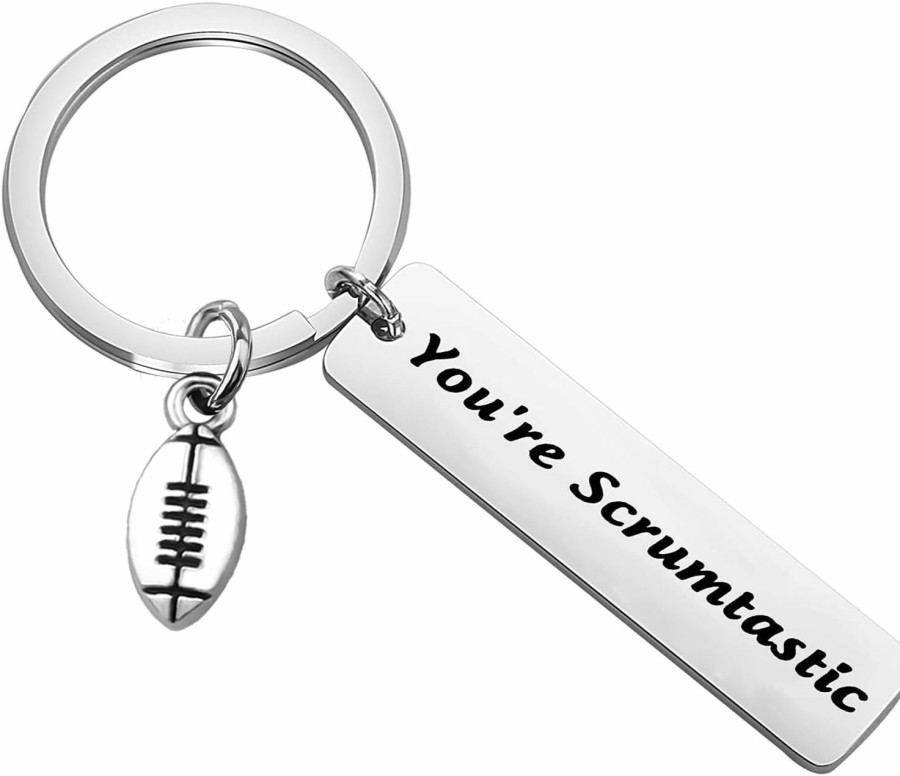 Clearance bobauna Bobauna Rugby Gift You'Re Scrumtastic Keychain Sports Jewelry Rugby Team Gift For Rugby Coach/Player/Rugby Ball Club Member