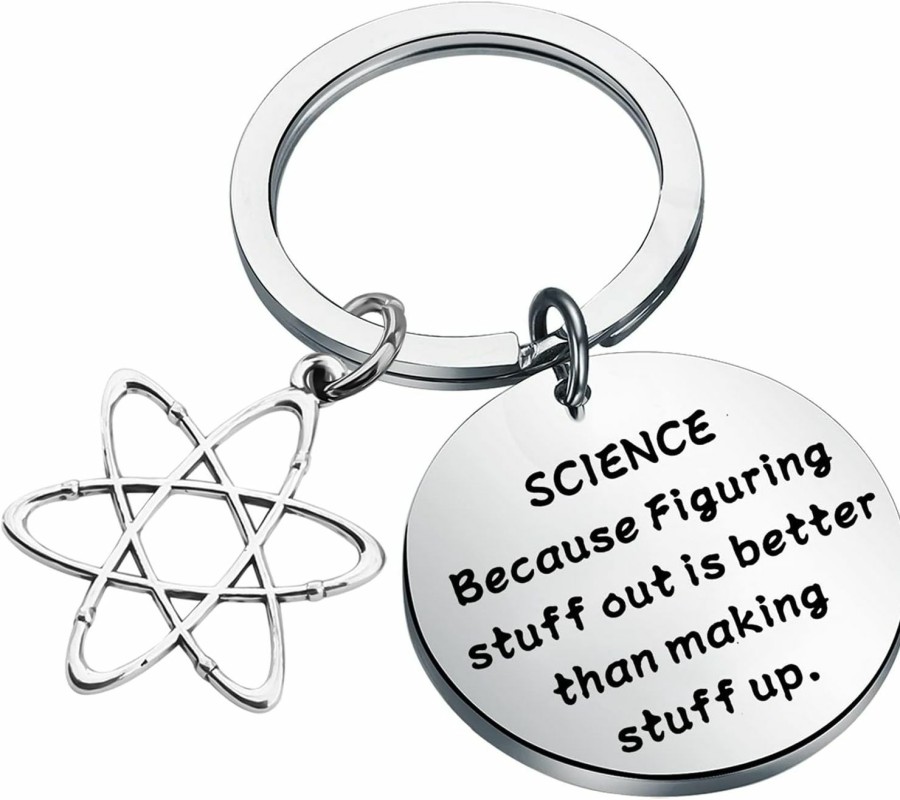 Online KUIYAI Kuiyai Funny Science Keychain Trust In Science Keychain Scientist Gift Science Teacher Gift Science Student Graduation Gift