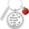 Hot Generic Teacher Gift She Believed She Could So She Did Keychain Teacher Graduation Gifts New Teacher Gifts Teachers' Day Gifts