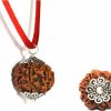 Online IS4A Is4A Genuine Certified Himalayan Rudraksha Seeds (Beads) Tibetan Meditation Beads Prayer Charm Sterling Silver Pendant