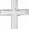 Hot Jewelry America Jewelry America 14K White Gold Plain & Simple Religious Cross Pendant