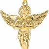 Hot Religious Jewelry by FDJ 10K Yellow Gold Angel Heavenly Guardian Pendant Charm - Choice Of Pendant Size