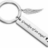 Online WUSUANED Wusuaned Baby Memorial Keychain Grandma/Grandpa Of An Angel Sympathy Gift Loss Of Son Daughter Gift