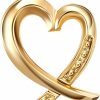 Hot PORI JEWELERS Pori Jewelers 14K Solid Yellow Gold Heart Charm Pendants- Multiple Styles Available