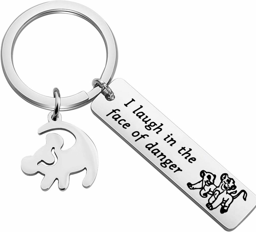 Wholesale Lywjyb Birdgot Lywjyb Birdgot Movie Inspired Gift Encouragement Gift I Laugh In The Face Of Danger Keychain