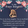 Clearance PLITI Pliti Bonus Daughter Necklace Stepdaughter Gift To My Bonus Daughter Jewelry Family Strength Jewelry For Daughter Unbiological Daughter Gift