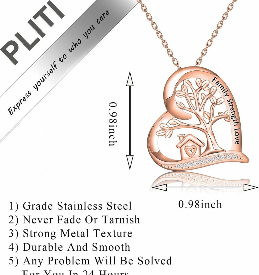 Clearance PLITI Pliti Bonus Daughter Necklace Stepdaughter Gift To My Bonus Daughter Jewelry Family Strength Jewelry For Daughter Unbiological Daughter Gift