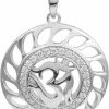 Clearance Shine Jewel Shine Jewel 925 Sterling Silver Cz Om Pendant