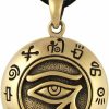 Online Moonlight Mysteries Moonlight Mysteries Bronze Egyptian Udjat Eye Of Horus Ra Pendant Necklace