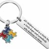 Clearance bobauna Bobauna Autism Awareness Keychain Autism Puzzle Piece Jewelry Autism Support Gift