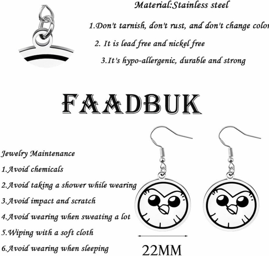 Wholesale FAADBUK Faadbuk Owl House Fan Gift Hooty Keychain I Will Be Haunted By My Actions Forever