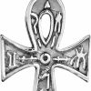 New AeraVida Aeravida Eternal Ankh Cross With Hieroglyphics .925 Sterling Silver Pendant