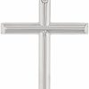 Clearance Jewelry America Jewelry America 14K White Gold Classic Latin Plain Cross Pendant