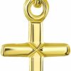 Online Jewelry America Jewelry America 14K Yellow Gold Simple Small Cross Charm Pendant