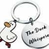 Clearance bobauna Bobauna Duck Keychain Duck Lover Gift The Duck Whisperer Duck Jewelry Duck Owner Gift