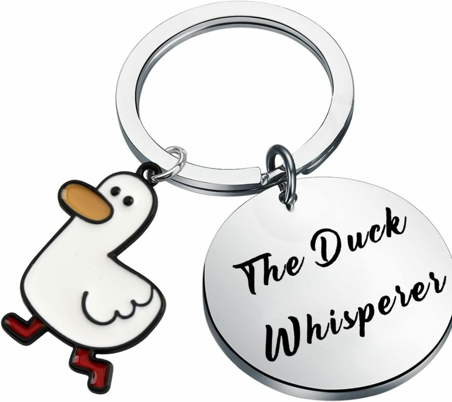 Clearance bobauna Bobauna Duck Keychain Duck Lover Gift The Duck Whisperer Duck Jewelry Duck Owner Gift