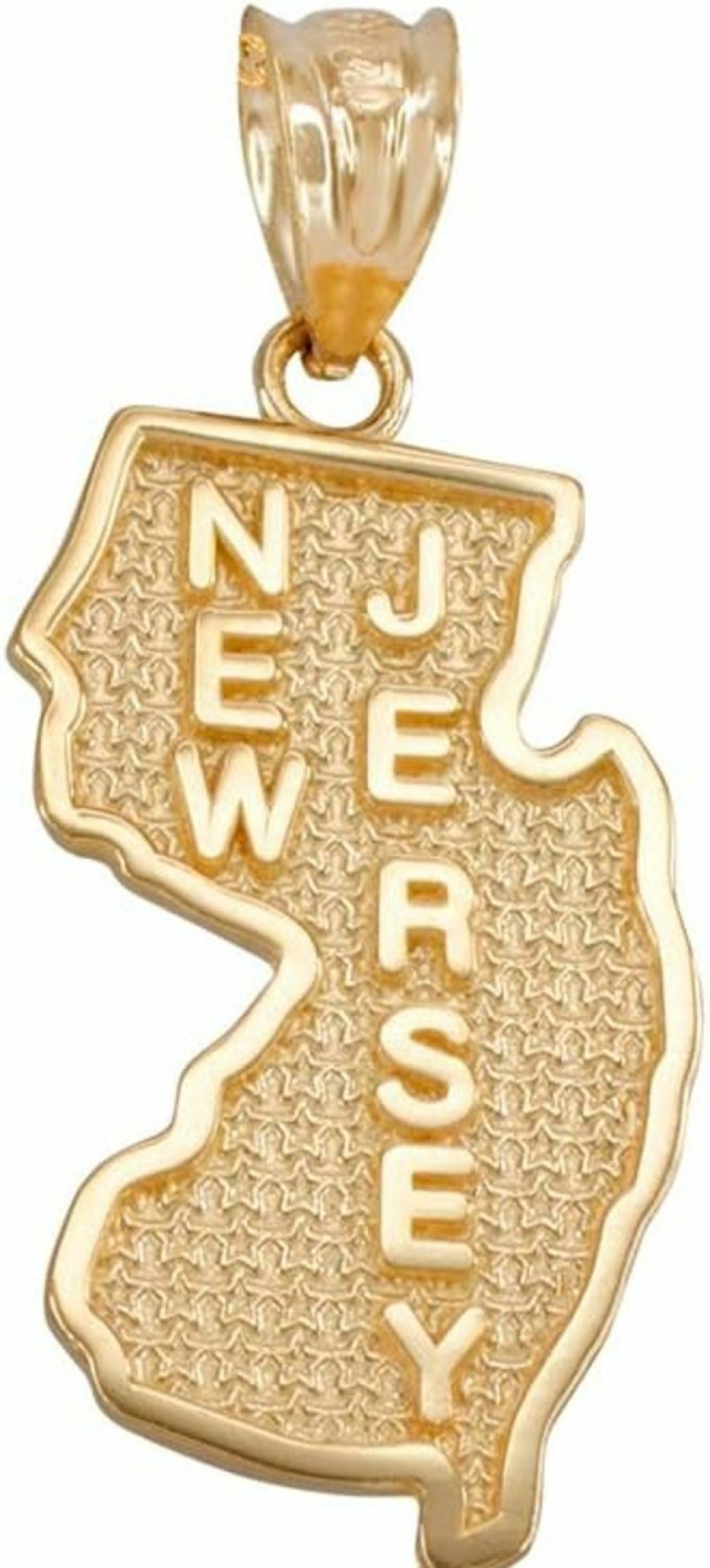 Wholesale State Collection New Jersey State Nj Map Charm Pendant In 10K Yellow Gold