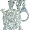 Online Animal Key Chain-Sindary Jewelry Sindary Lovely Animal 2.36\" Turtle Tortoise Keychain Pendant Austrian Crystal K3631