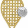 Wholesale CA CHARMAMERICA Ca Charmamerica Gold Tennis Racquet Charm - 10 Karat Gold - Tennis Pendant - Sport Jewelry