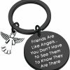 Wholesale FEELMEM Feelmem Best Friend Gift Friendship Keychain Friends Are Like Angels Jewelry