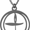 Best CENWA Cenwa Flame Symbol Talisman Pendant Stainless Steel Jewelry