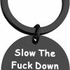 Online BLEOUK Bleouk Funny Sloth Gift Cute Animal Sloth Quote Keychain Slow The Fuck Down Sloth Lover Gift