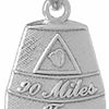 Hot Million Charms 925 Sterling Silver Travel Charm, Small Buoy Southern Most Point Usa Key West, Fl