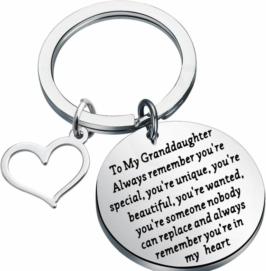 Hot Gzrlyf Gzrlyf To My Granddaughter Gifts Granddaughter Keychain Inspirational Gifts Always Remember You'Re Special