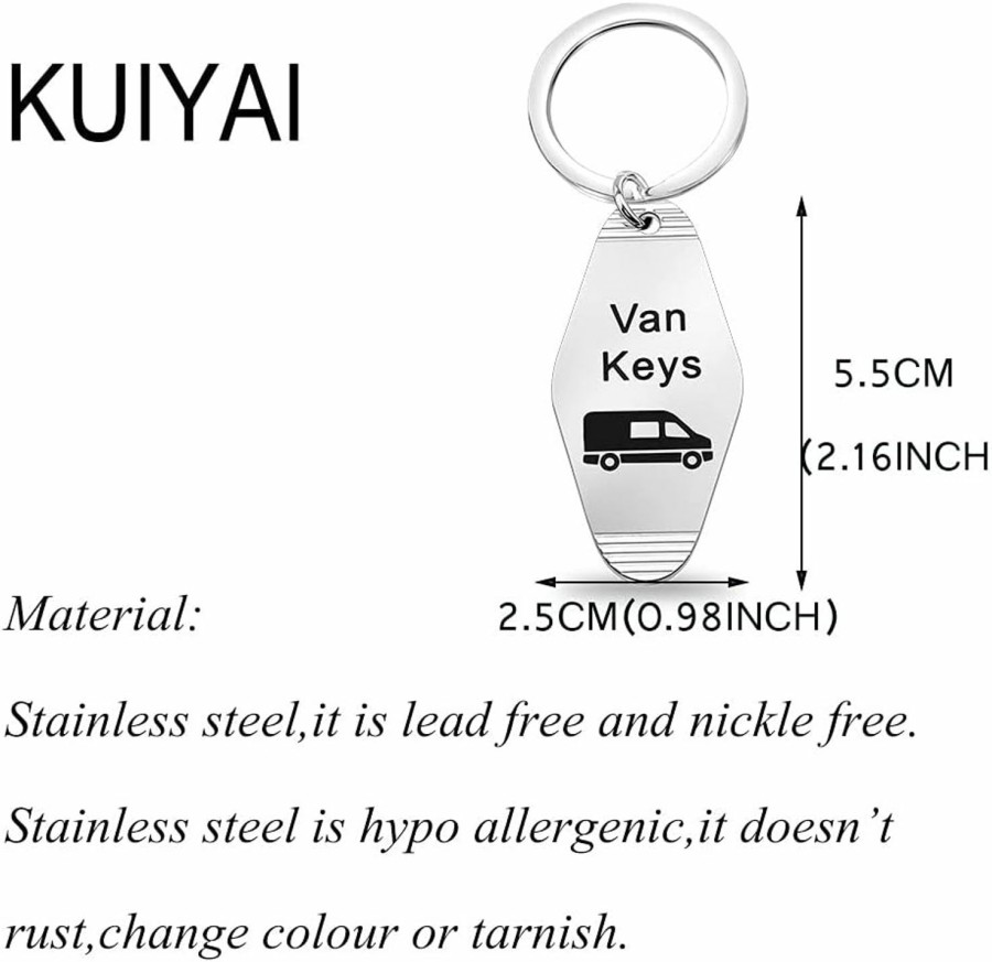 Online KUIYAI Kuiyai Camping Gift Van Keys Keychain Rv Lovers Gift Camper Van Lovers Gift Travelers Adventure Gift Camper Jewelry