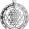 New W | S WITHLOVE SILVER Withlovesilver Sterling Silver Sri Yantra Sri Chakra Sacred Geometry Talisman Pendant