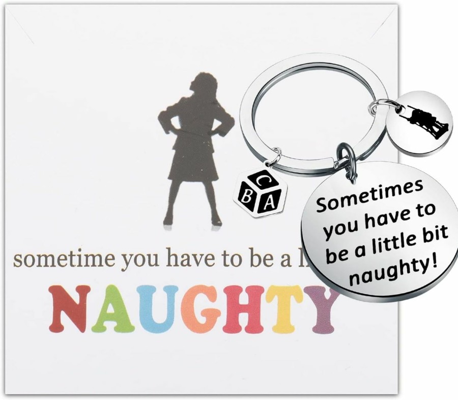 Online BLEOUK Matildda The Musical Keychain Broadway Musical Gift Fans Gift Sometime You Have To Be A Little Bit Naughty